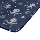 Kraken unter dem Meereskidsmuster Schneidebrett (Ecke)