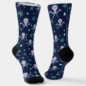 Kraken unter dem Meereskidsmuster Socken (Gewinkelt)