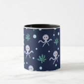 Kraken unter dem Meereskidsmuster Tasse (Zentrum)