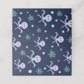 Kraken unter dem Meereskidsmuster Treuekarte (Außenseite Aufgefaltet)