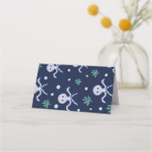 Kraken unter dem Meereskidsmuster Treuekarte (Rückseite)