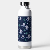 Kraken unter dem Meereskidsmuster Trinkflasche (links)