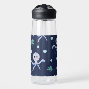 Kraken unter dem Meereskidsmuster Trinkflasche