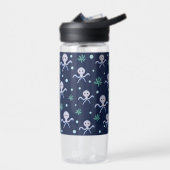 Kraken unter dem Meereskidsmuster Trinkflasche (Links)