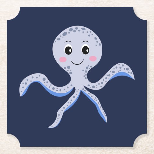 Kraken unter dem Meereskidsmuster Untersetzer (Vorderseite)