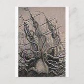 KRAKEN Vintag Print Postkarte (Vorderseite)