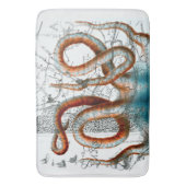 Kraken-Vintage Karte Badematte (Vorderseite Vertikal)