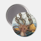 Kraken von Pierre Denys de Montfort, 1801 Magnet (Vorderseite/Rückseite)