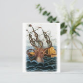 Kraken von Pierre Denys de Montfort, 1801 Postkarte (Stehend Vorderseite)