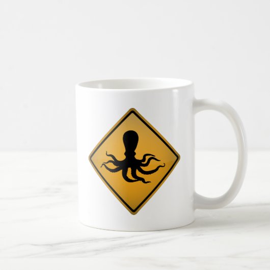 Kraken-Warnzeichen Kaffeetasse (Rechts)