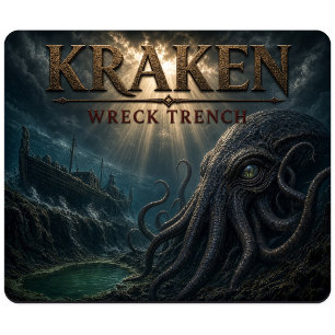 Kraken Wrack Graben Dunkler Realismus Mousepad