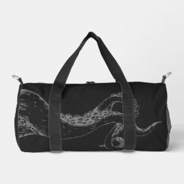 Krakenarme grau auf schwarzer Sporttasche Duffle Bag