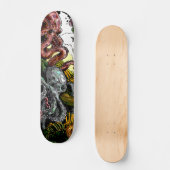 Krakendschungel Skateboard (Vorderseite)