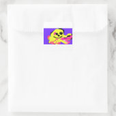 Krakenliebe quadratischer aufkleber (Tasche)
