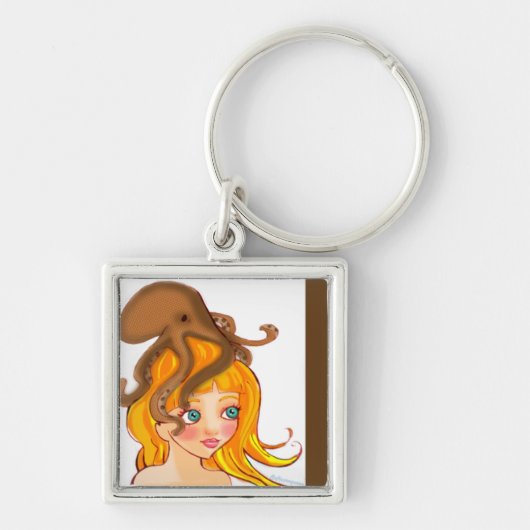 Krakenmädchen-Schlüsselanhänger Schlüsselanhänger (Vorne)