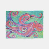 Krakenmalerei Fleecedecke (Vorderseite (Horizontal))