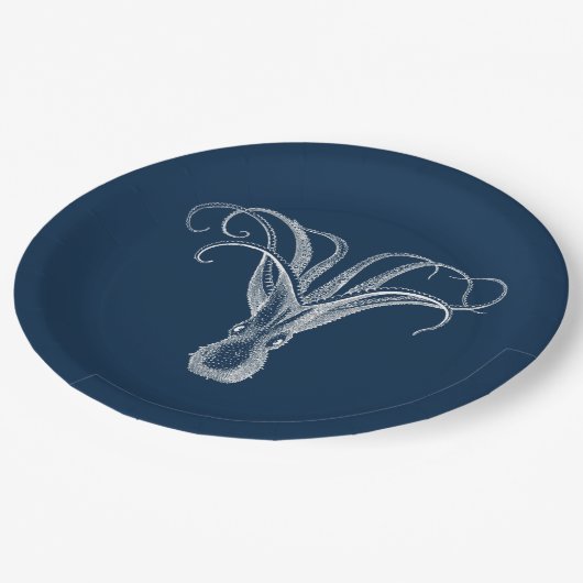 KrakenpapierTeller Pappteller (Schrägansicht)