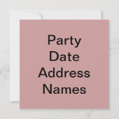 Krakisches Party, Kräftskiva Einladung (Rückseite)