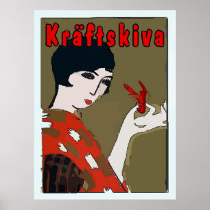 Krakisches Party, kräftskiva Poster