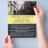Kraków Altstadt, Polen, Flyer der Reiseagentur (Hand)