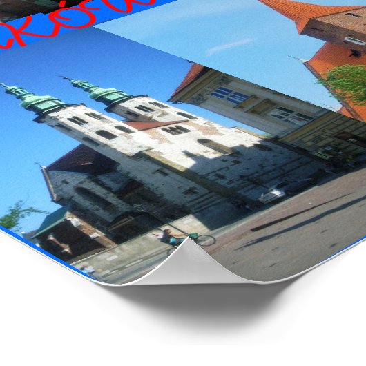 Krakow Churches Poster (Ecke)