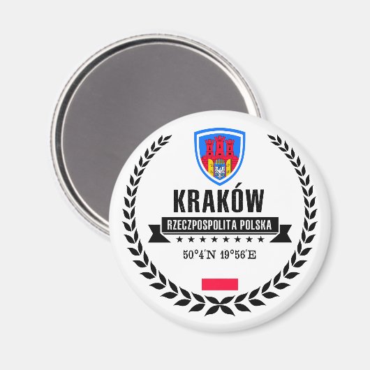 Kraków Magnet (Vorderseite/Rückseite)