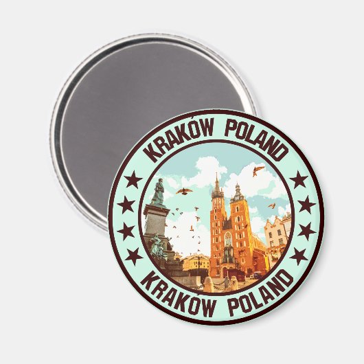 Kraków Magnet (Vorderseite/Rückseite)