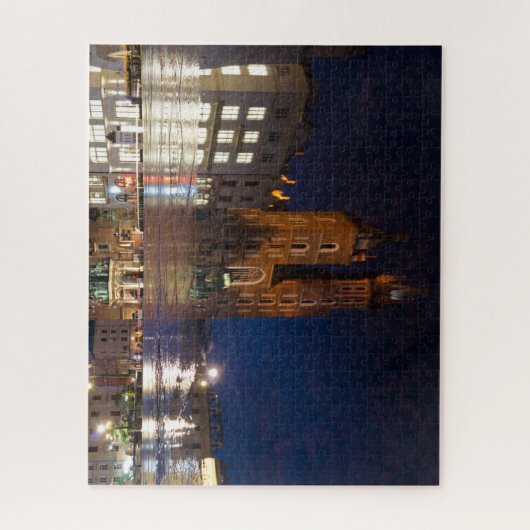 Krakow Poland Basilica Reflektion Puzzle (Vertikal)