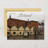 Kraków Polen: Alte Synagoge Kazimierz Postkarte (Vorne/Hinten)