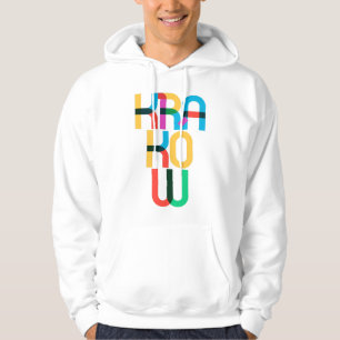 Kraków Polen Pop Kunstbriefe Hoodie