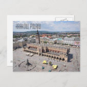 Kraków Polen Postkarte (Vorne/Hinten)