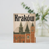 Kraków Polen Vintag Postkarte (Stehend Vorderseite)