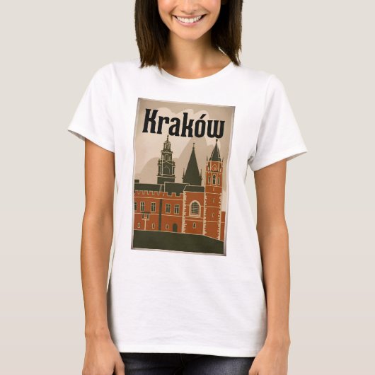 Kraków Polen Vintag T-Shirt (Vorderseite)