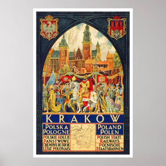 Krakow Polska Pologne Poster (Vorne)