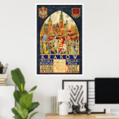 Krakow Polska Pologne Poster (Heimbüro)