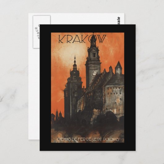 Krakow Postkarte (Vorne/Hinten)