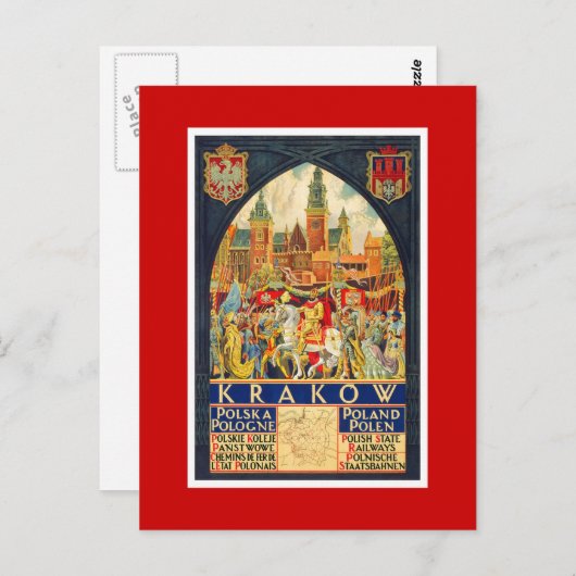 Krakow Postkarte (Vorne/Hinten)