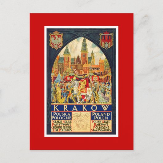 Krakow Postkarte (Vorderseite)