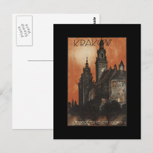 Krakow Postkarte (Vorne/Hinten)