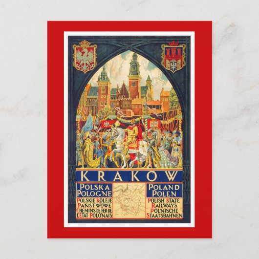 Krakow Postkarte (Vorderseite)