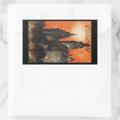 Krakow Rechteckiger Aufkleber (Tasche)