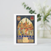 Krakow Vintage Travel Postkarte (Stehend Vorderseite)