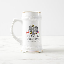 Krakusy Polnisch American Society Beer Stein Bierglas