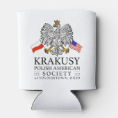 Krakusy Polnisch American Society kann Cooler Dosenkühler (Rückseite)