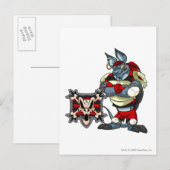 Krakwk Island Team Kapitän 1 Postkarte (Vorne/Hinten)