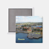 Kralendijk Harborfront Magnet (Vorderseite/Rückseite)