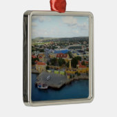 Kralendijk Harborfront Silbernes Ornament (Rechts)