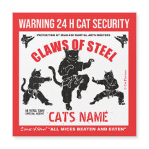 Krallen aus Stahl Personalisiertes Katzensicherhei