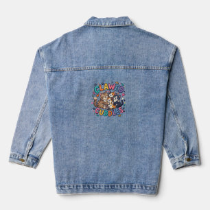 Krallen Kuscheltier Jeansjacke