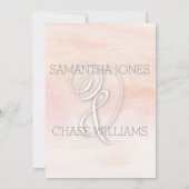 KRALWASSERFARBE MODERNE BREITE EINLADUNG (Rückseite)